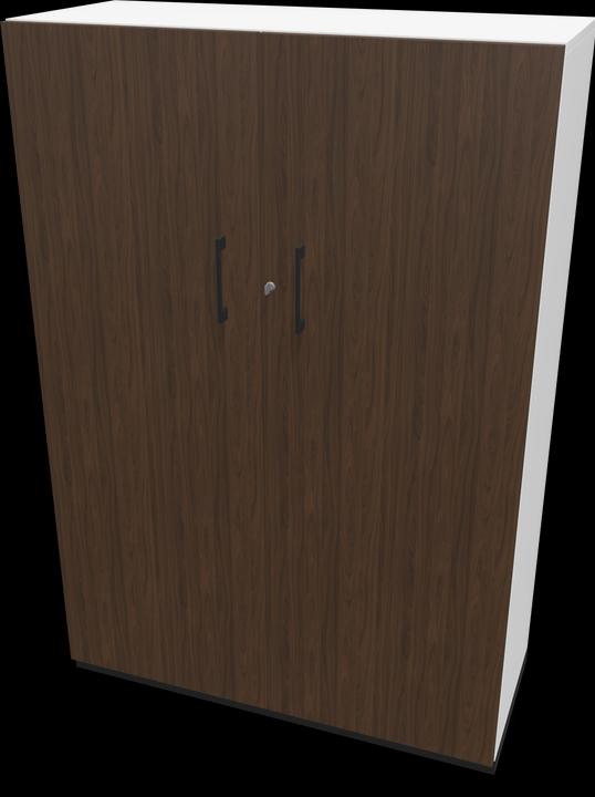 Black, Walnut decor dark with structure, White