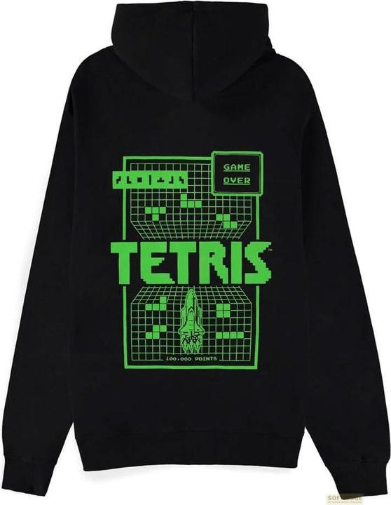 Difuzed Tetris Kapuzenpullover mit Reissverschluss Game Over Grösse L (L)