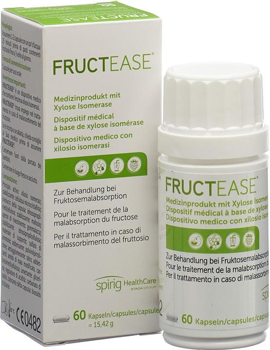 Produktbild Fructease Enzympräparat bei Fructose Intoleranz - 60 Kapseln (60 Stück, Kapseln, 39 g)
