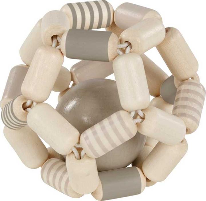 Produktbild Goki Greifling Elastik Ball grau weiss