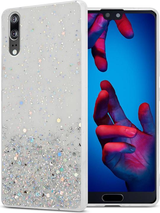 Transparent with glitter