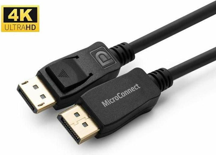 Image du produit MicroConnect 4K DisplayPort 1.2 Cable 1m Displayport version 1.2 (1 m, DisplayPort)
