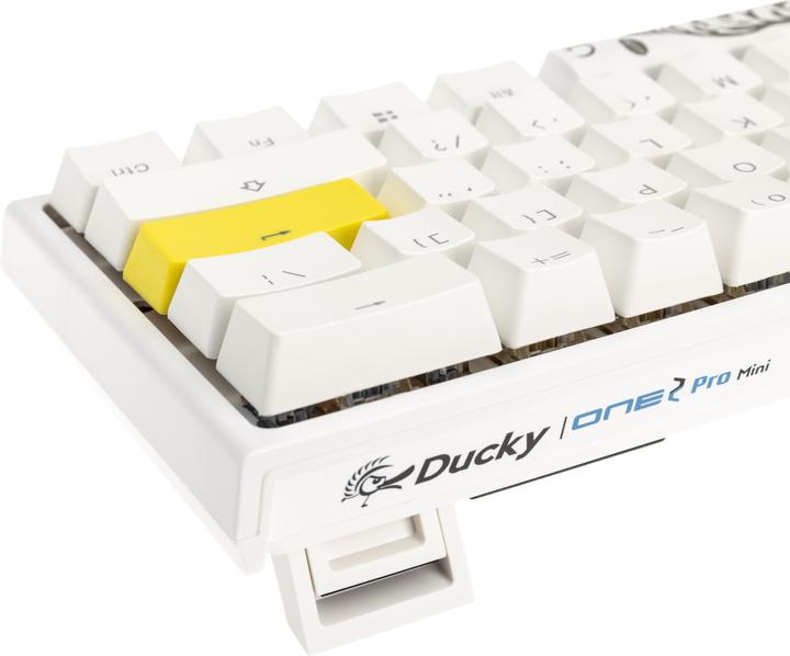 Image du produit Ducky One 2 Pro Mini White Edition Clavier de jeu, RGB LED - Cherry Red (US) (ING. Int., Filaire)