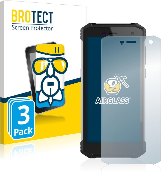 Actual product image BROTECT AirGlass Glass (3 Piece, Hammer Energy 2)