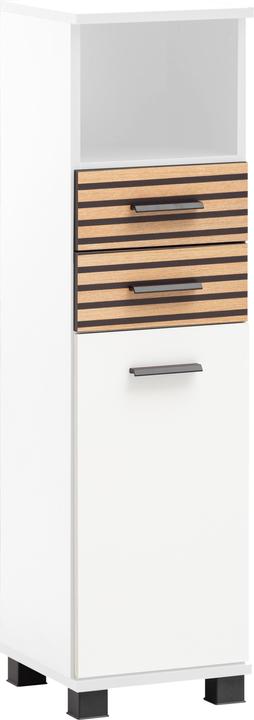 Image du produit Schildmeyer Katta Highboard 30 cm blanc mat / aspect panneaux acoustiques