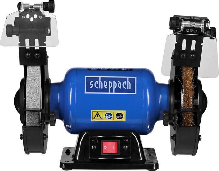 Produktbild Scheppach SM150LB Doppelschleifer mit Bürste - 230-240V 50Hz 400W - 150mm (Doppelschleifer, 400 W)