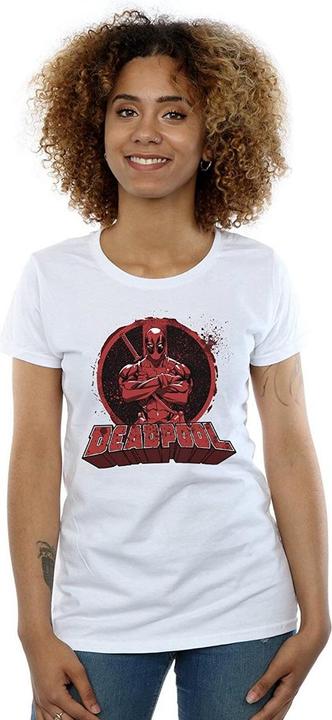 Produktbild Deadpool Arme gekreuzt Logo Baumwolle TShirt (L)