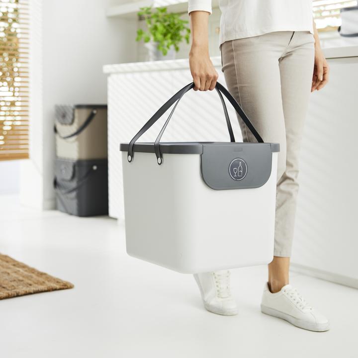 Produktbild Rotho Mülltonne Albula 40L weiss (40 l)