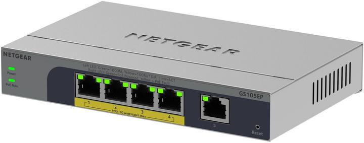 Netgear 5PT GB PLUS SWICH W/ POE+ GS105EP (5 Ports)