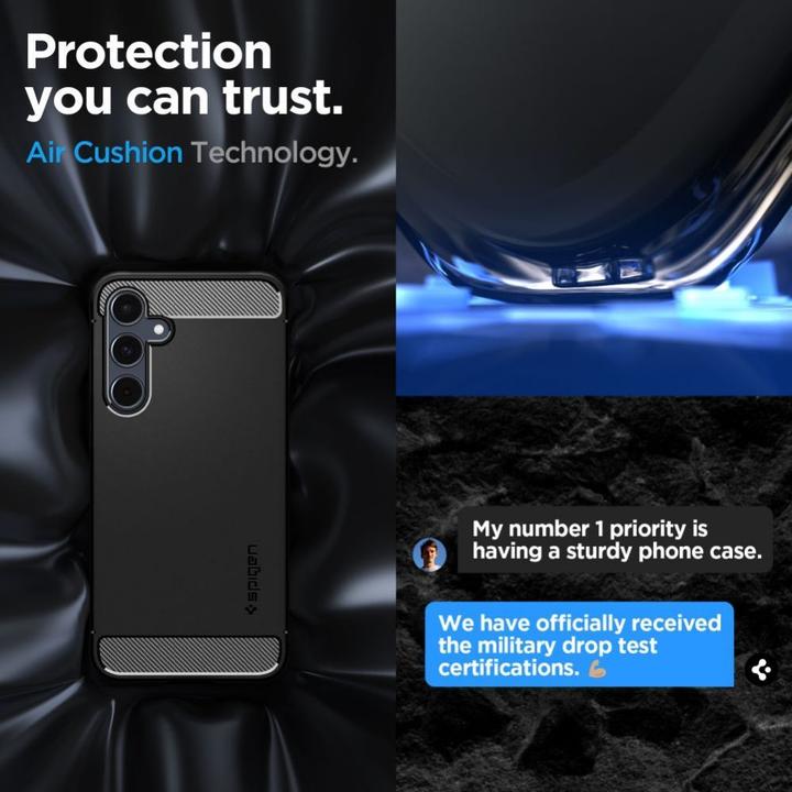 Actual product image Spigen Rugged Armor (Samsung Galaxy A55)