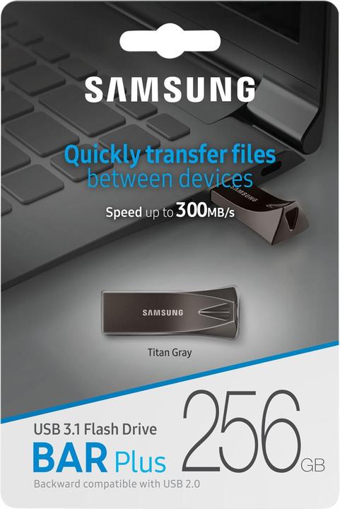 Actual product image Samsung Bar Plus (256 GB, USB-A)