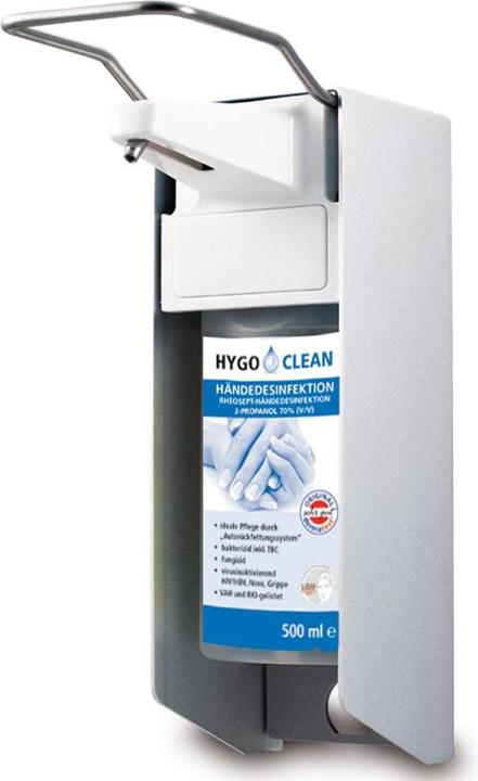 Produktbild Mailmedia AlpineX® Desinfektionsmittelspender ALU Kunststoffpumpe & kurzer Armhebel - 1000 ml