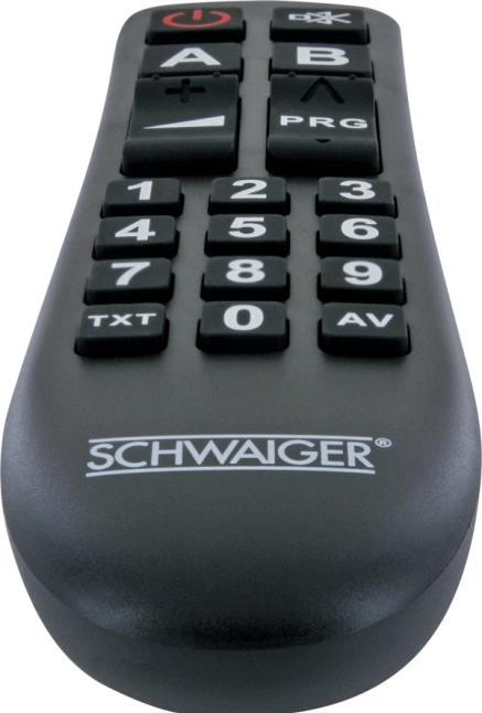 Actual product image Schwaiger 20 keys, 2x AAA (Universal remote control, Infrared)