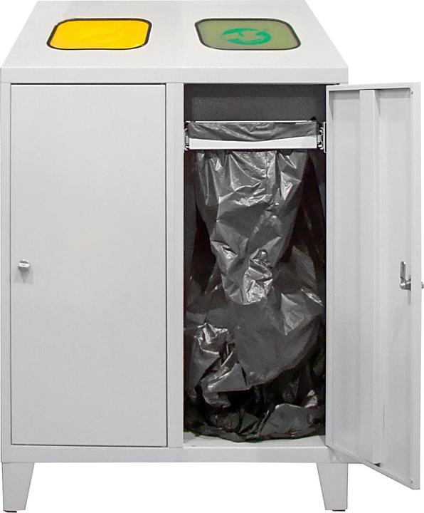 Immagine prodotto ADB Recycling-Abfallsammler mit 2 Beutelhalterungen 122x80x45cm (240 l)