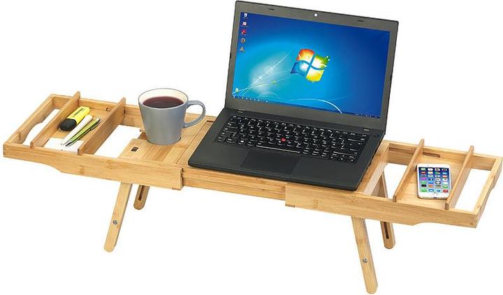 Produktbild BadeStern Verstellbare Badewannen-Ablage & Bett-Tablett