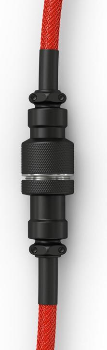 Image du produit Glorious GMMK Coiled Cable Crimson Red, Câble spiralé, USB-C/USB-A - rouge/noir
