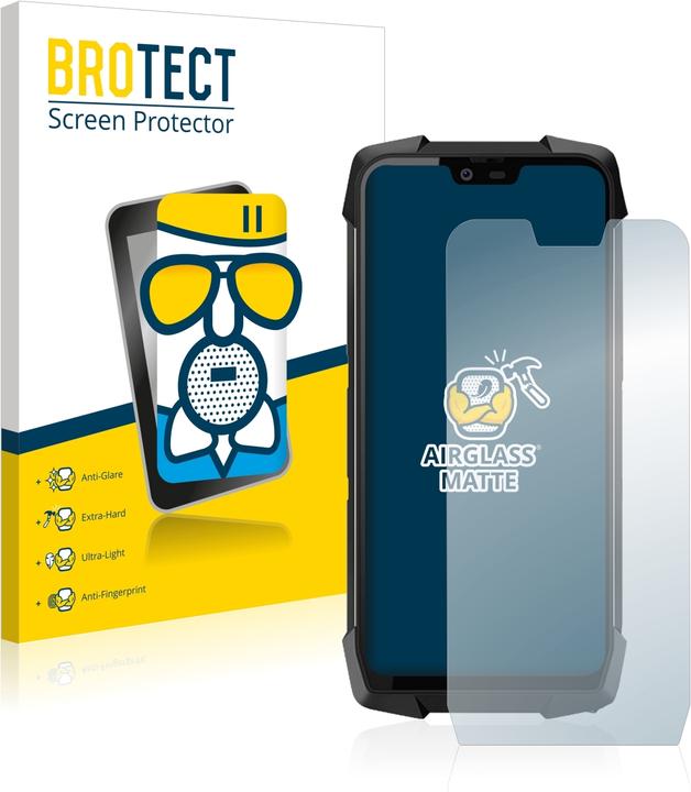 Actual product image BROTECT AirGlass Glass Matte (1 Piece, Blackview BV9700 Pro)