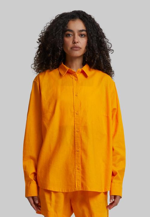 Actual product image Urban Classics Ladies Linen Mixed Oversized Shirt - 165597 (5XL)