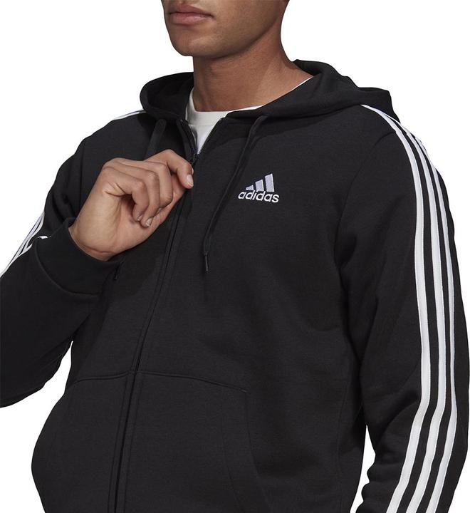 Actual product image adidas Essentials Fleece 3-Stripes Hooded Jacket (XL)