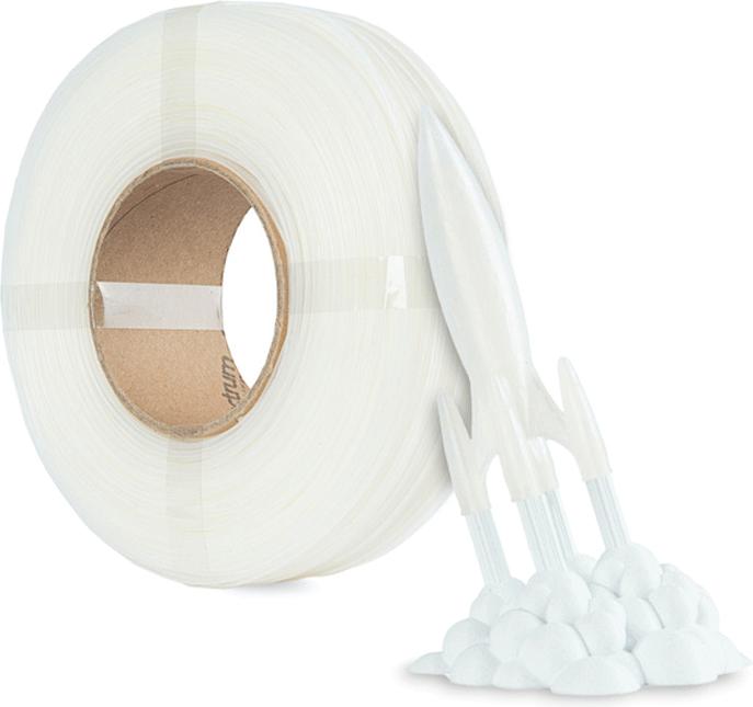 Actual product image Filament High Speed PLA Refill Neon Transparent 1kg 1.75mm (PLA, 1.75 mm, 1000 g, Transparent)