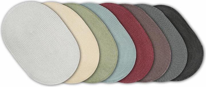 Produktbild Continenta Tischset oval, weinrot (45 x 31 cm)