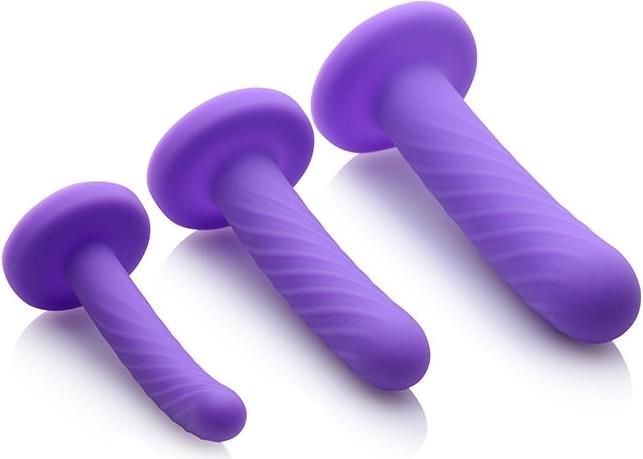 Produktbild XR Brands Tri-Play 3 Piece Silicone Dildo Set