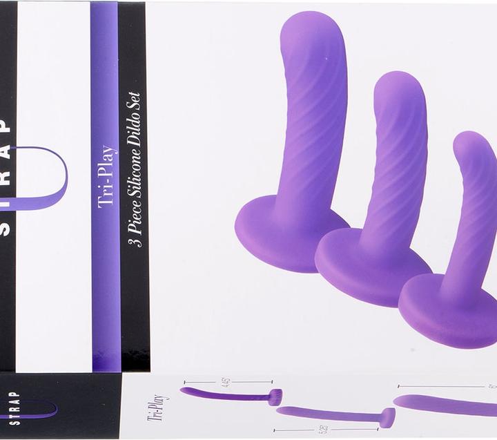 Produktbild XR Brands Tri-Play 3 Piece Silicone Dildo Set