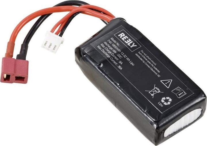 Reely Modellbau-Akkupack (LiPo) 7.4 V 1800 mAh Zellen-Zahl: 2 Racingpack T-Buch (7.40 V, 1800 mAh)