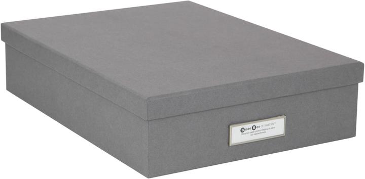 Immagine prodotto Bigso OSKAR Scatola portaoggetti A4 Grigio (26 x 35 x 8,5 cm, 7.76 l)