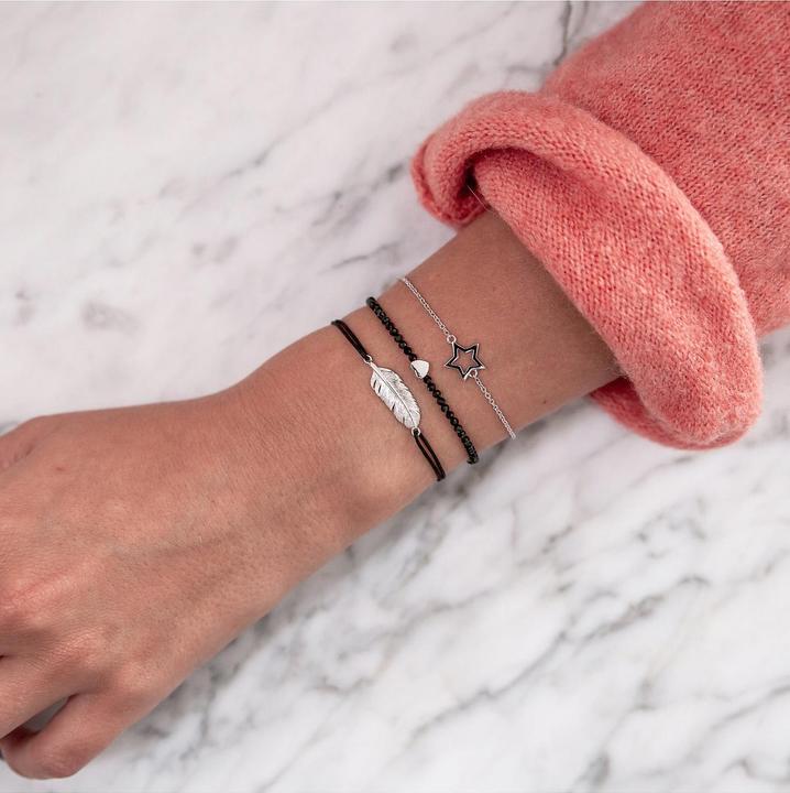 Actual product image Glanzstücke München Ladies spring sterling silver 15.0 - 22.0 cm, flexible adjustable - 8184 (22 cm, Sterling Silver)