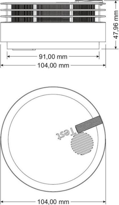 Produktbild Hekatron Genius Plus-N VE30 o.Klebepad Rauchwarnmelder 31-5000020-16-01