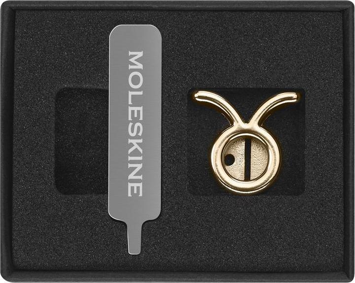 Actual product image Moleskine Pins Taurus Gold (No binding)