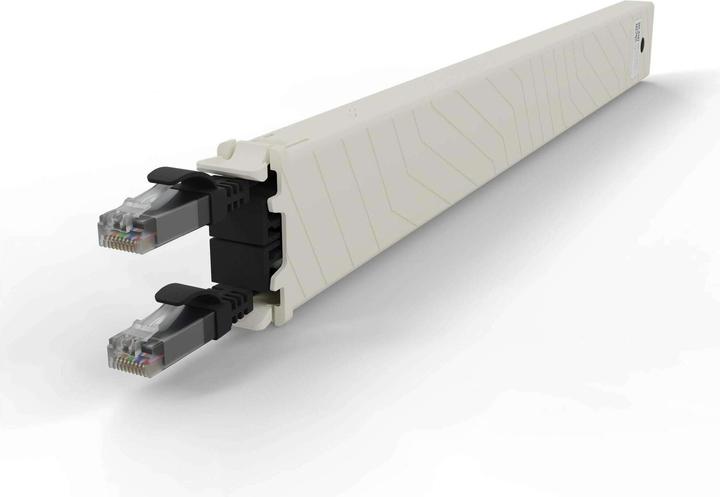 Produktbild PATCHBOX one / Cassette / 8RU / Cat 6A, UTP, 0.8 m, Schwarz (UTP, CAT6a, 0.80 m)
