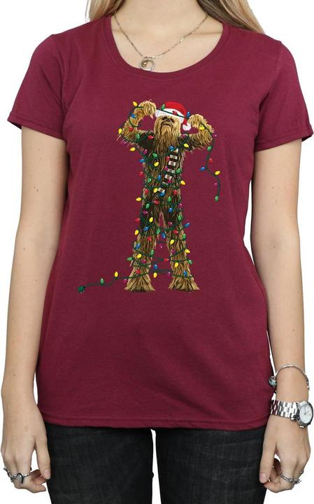 Image du produit Star Wars - T-shirt CHEWBACCA CHRISTMAS LIGHTS - Femme (S)