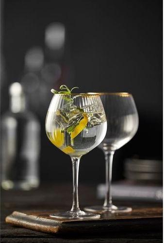 Produktbild Lyngby 65 cl - Glas - Klar/guldkant (6.50 dl, 4 x, Gin Gläser)