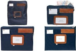 Produktbild Alba Banktasche "POPLAT", aus Nylon, rot Reissverschluss, Absender-Fenster, Masse: (B)420 x (T)20 x (1 x)
