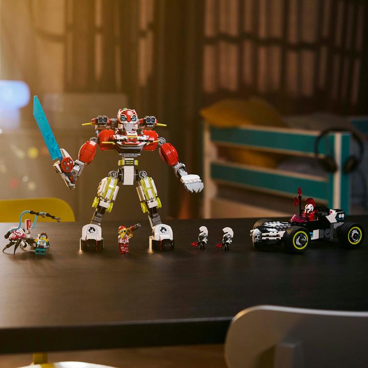 Image du produit LEGO Coopers Tiger-Mech und Zeros Hot Rod Auto (71497, LEGO Dreamzzz)