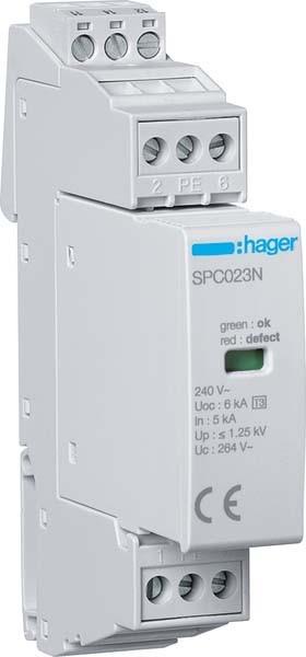 Actual product image Hager Surge arrester SPC203N