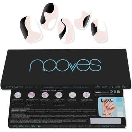 Actual product image Nooves NAILS Premium Precured Gel Nail Foils So Twirl Art Design Semi-Hardened Gel Nail Strips Semi- (Animal)