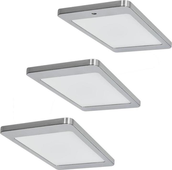 Produktbild Brinkdöpke 3er-Set LED Leuchte KYRA 3x4,8W, Edelstahl-Optik, 3500K warmweiss (399 lm)