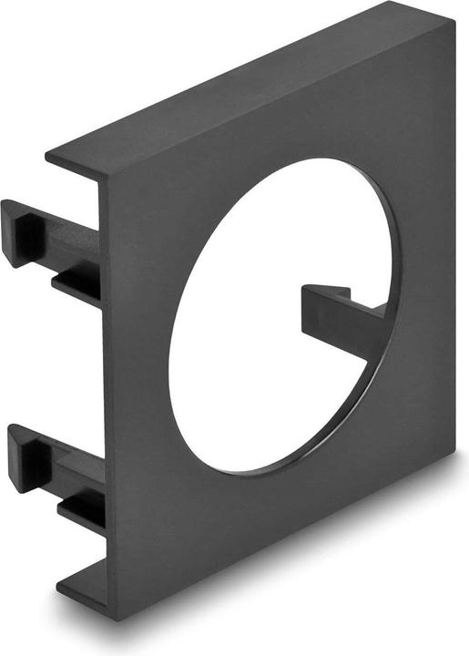 Delock Easy 45 Modulblende Loch-Ausschnitt Ø 30,2 mm, 45 x 45 mm 5 Stück schwarz (Wandhalterung)