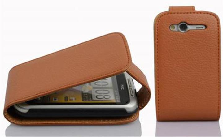 Image du produit Cadorabo Flip avec couverture structurée (HTC Wildfire S)