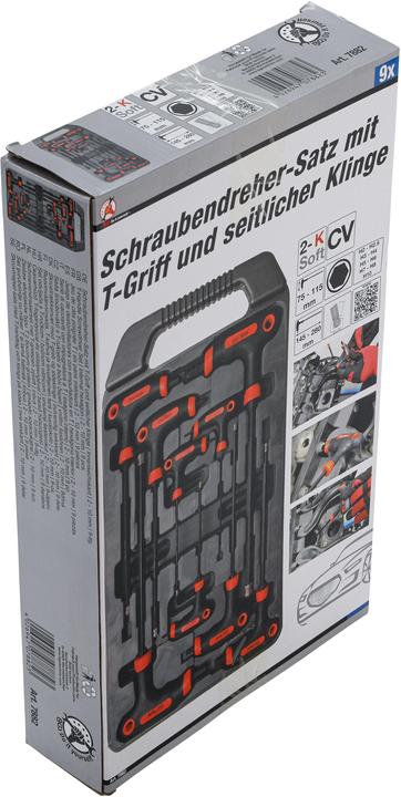 Produktbild BGS Schraubendreher-Satz mit T-Griff und seitlicher Klinge Innensechskant 2 - 10 mm 9-tlg. (Innensechskant)