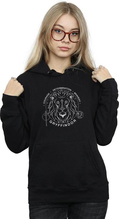 Actual product image Womens/Ladies Gryffindor Seal Hoodie (M)