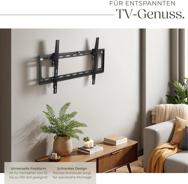 Actual product image tectake TV wall mount (Wall, 65", 70 kg)