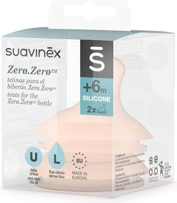 Actual product image Suavinex Teat set for bottle (2 pcs.) 0.0 Anti-colic L