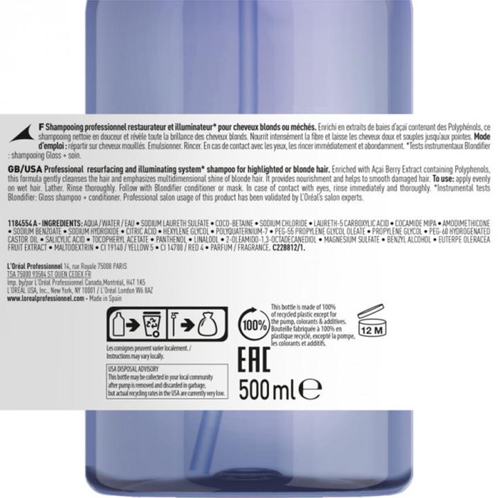 Immagine prodotto L'Oréal Professionnel Serie Expert Blondifier Shampoo (500 ml, Shampoo liquido)