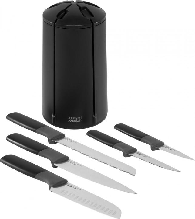 Actual product image Joseph Joseph Knife block 5-pcs. ELEVATE KARUSSELL Black