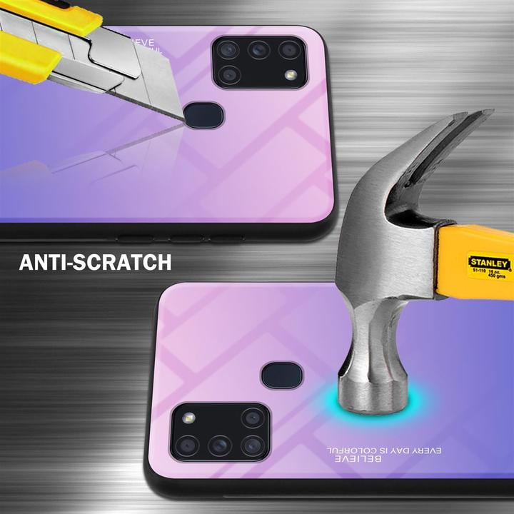 Actual product image Cadorabo TPU 2 colors glass cover (Samsung Galaxy A21s)