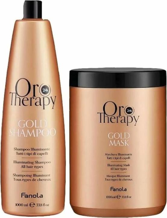 Actual product image Fanola Oro Therapy 24K Gold Shampoo - 300ml (300 ml, Liquid shampoo)